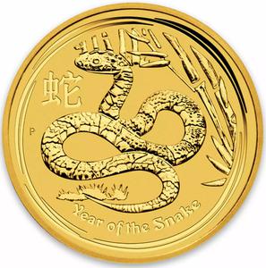 Australia / Gold Ten Kilos 2013 Year of the Snake - reverse photo