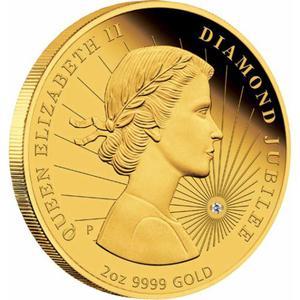 Australia / Gold Two Ounces 2012 Diamond Jubilee - reverse photo