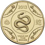 One Dollar 2013 Year of the Snake: Photo Coin, Australia, One Dollar 2013 Year of The Snake / thumbnail