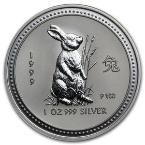 Australia / Silver Ounce 1999 Year of the Rabbit - reverse photo