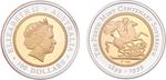 Gold and Silver 1999 Perth Mint Centenary Sovereign: Photo Coin, Australia, Gold and Silver 1999 Perth Mint Centenary Sovereign / thumbnail