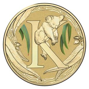Australia / One Dollar 2017 Alphabet K - Koala - reverse photo