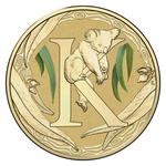 One Dollar 2017 Alphabet K - Koala: Photo Coin, Australia, One Dollar 2017 Alphabet K - Koala / thumbnail