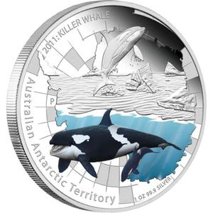 Australia / Silver Ounce 2011 Killer Whale - reverse photo