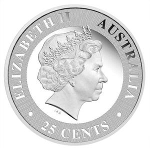 Australia / Silver Quarter Ounce 2017 Australian Kangaroo - obverse photo
