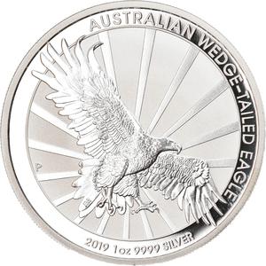 Australia / Silver Ounce 2019 Australian Wedge-tailed Eagle - reverse photo