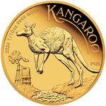Australia / Gold Tenth-Ounce 2024 Australian Kangaroo / Proof - reverse photo