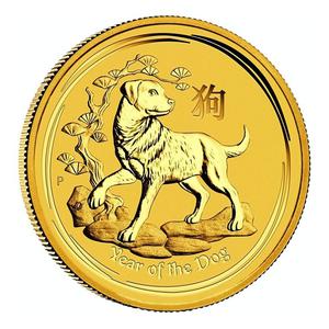 Australia / Gold Twentieth-Ounce 2018 Year of the Dog - reverse photo