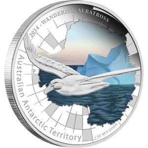 Australia / Silver Ounce 2014 Wandering Albatross - reverse photo