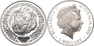 Australia / Silver Ounce 2000 Sydney Olympics - Koala - obverse photo