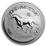 Silver Ounce 2002 Year of the Horse: Photo Coin, Australia, Silver Ounce 2002 Year of the Horse / thumbnail