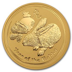 Australia / Gold Two Ounces 2011 Year of the Rabbit - reverse photo