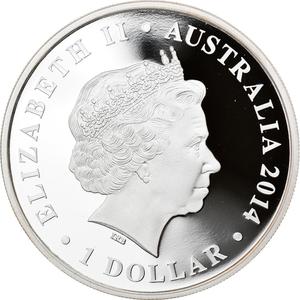 Australia / Silver Ounce 2014 Diprotodon - obverse photo