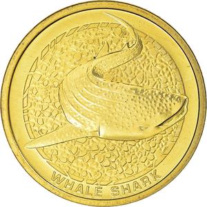 Australia / One Dollar 2008 Whale Shark - reverse photo