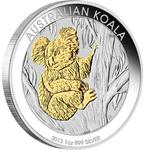 Australia / Silver Ounce 2013 Koala / Gilded Koala - reverse photo