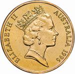 Australia / One Dollar 1996 Sir Henry Parkes / Privy mark letter C - obverse photo
