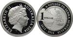 One Dollar Silver 2014 A Voyage to Terra Australis: Photo Coin, Australia, One Dollar Silver 2014 A Voyage to Terra Australis / thumbnail