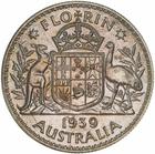 Australia / Florin 1939 / Proof - reverse photo