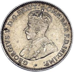 Australia / Sixpence 1919 - obverse photo