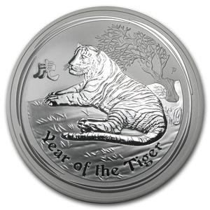 Australia / Silver Half Kilo 2010 Year of the Tiger - reverse photo