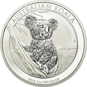 Australia / Silver Ounce 2015 Australian Koala - reverse photo