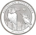 Australia / Silver Ounce 2017 Australian Kookaburra / f15 privy mark - reverse photo