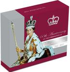 Silver Ounce 2013 Queen Elizabeth II Coronation Anniversary: Photo Queen Elizabeth II Coronation 60th Anniversary 1oz Silver Proof Coin / thumbnail