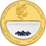 Gold Ounce 2007 Treasures of Australia - Sapphires: Photo Coin, Australia, Gold Ounce 2007 Treasures of Australia - Sapphires / thumbnail