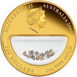 Australia / Gold Ounce 2009 Treasures of Australia - Diamonds - obverse photo