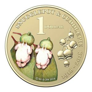 Australia / One Dollar 2018 Snugglepot and Cuddlepie - reverse photo
