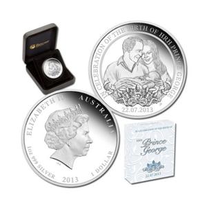 Australia / Silver Ounce 2013 Birth of Prince George - obverse photo