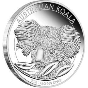 Australia / Silver Kilo 2014 Australian Koala - reverse photo