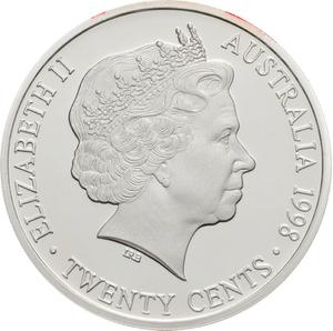Australia / Twenty Cents 1998 (Silver, 1910 Florin) - obverse photo