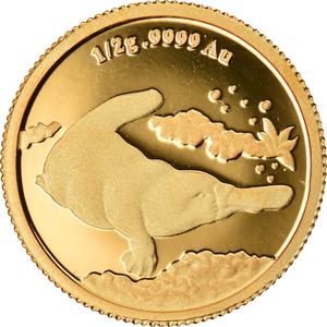 Australia / Gold Half Gram 2014 Platypus - reverse photo