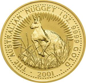 Australia / Gold Ounce 2001 Australian Nugget - reverse photo