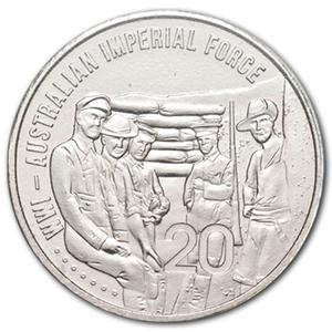 Australia / Twenty Cents 2015 Australian Imperial Forces - reverse photo