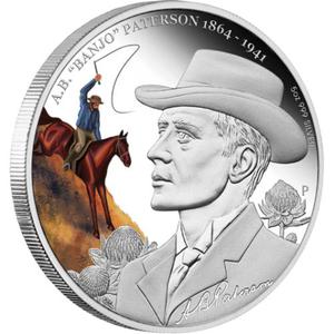 Australia / Silver Five Ounces 2014 Banjo Paterson - reverse photo