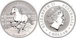 Silver Ounce 2014 Australian Stock Horse: Photo Coin, Australia, Silver Ounce 2014 Australian Stock Horse / thumbnail