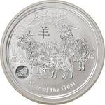 Australia / Silver Ounce 2015 Year of the Goat / Lion Privy Mark - reverse photo