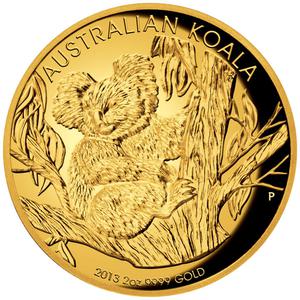 Australia / Gold Two Ounces 2013 Australian Koala - obverse photo
