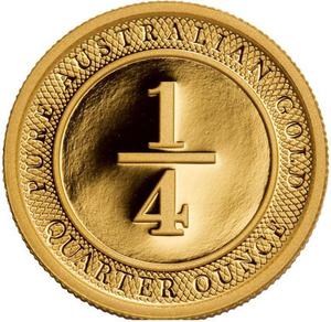Australia / Gold Quarter Ounce 2012 Port Phillip Kangaroo Medallion - reverse photo