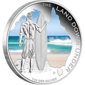 Australia / Silver Ounce 2013 Surfing - reverse photo