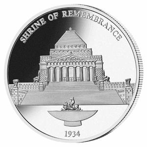 Australia / Medallion - Melbourne Shrine of Remembrance - reverse photo