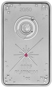 Australia / Platinum Ounce (2018) Lake Argyle Pink Diamond Ingot - obverse photo