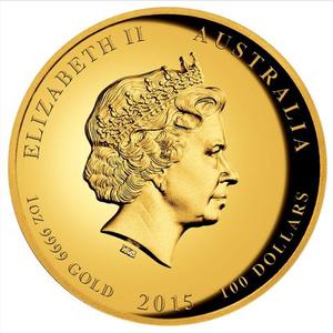 Australia / Gold Ounce 2015 Great White Shark - obverse photo