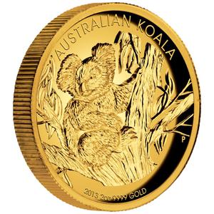 Australia / Gold Two Ounces 2013 Australian Koala - reverse photo