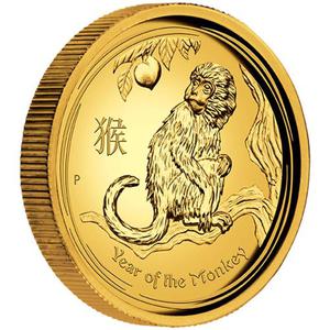 Australia / Gold Ounce 2016 Year of the Monkey, High Relief - reverse photo