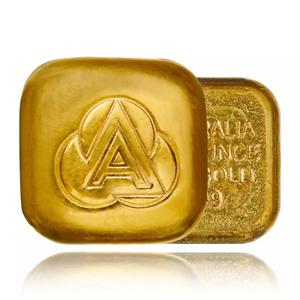 Australia / Gold Ounce Bar - Ainslie Bullion, Cast - reverse photo