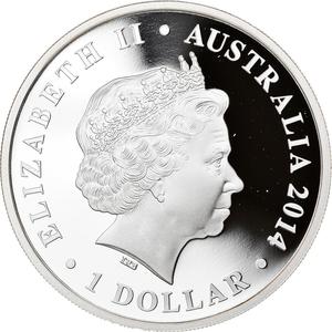 Australia / Silver Ounce 2014 Thylacoleo - obverse photo