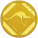 Gold Ounce 2013 Road Sign - Kangaroo: Photo Coin, Australia, Gold Ounce 2013 Road Sign - Kangaroo / thumbnail